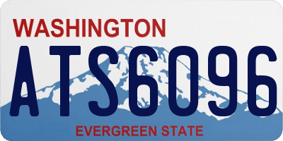 WA license plate ATS6096