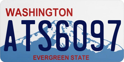WA license plate ATS6097