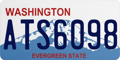 WA license plate ATS6098