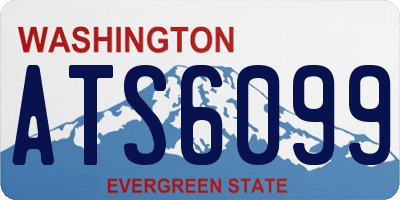 WA license plate ATS6099