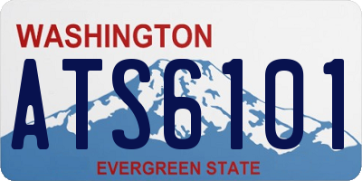 WA license plate ATS6101