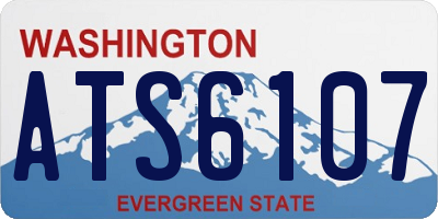 WA license plate ATS6107