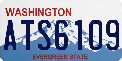 WA license plate ATS6109