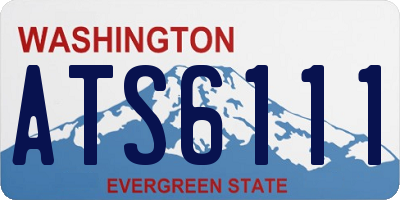 WA license plate ATS6111