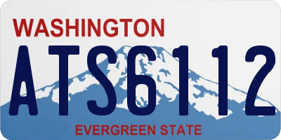 WA license plate ATS6112
