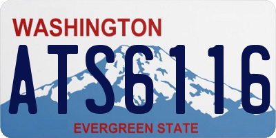 WA license plate ATS6116