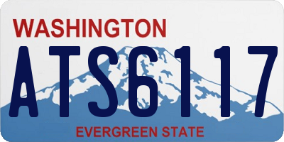 WA license plate ATS6117