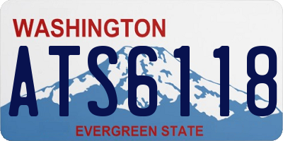 WA license plate ATS6118