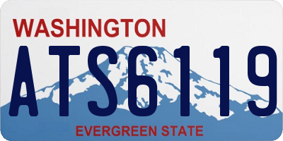 WA license plate ATS6119