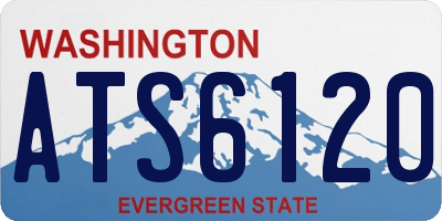 WA license plate ATS6120