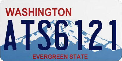 WA license plate ATS6121