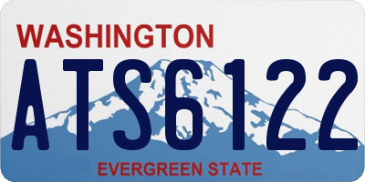 WA license plate ATS6122