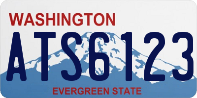 WA license plate ATS6123