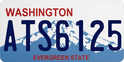 WA license plate ATS6125