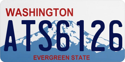 WA license plate ATS6126
