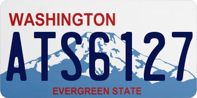 WA license plate ATS6127
