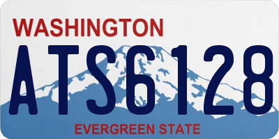 WA license plate ATS6128