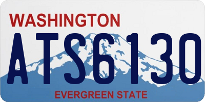 WA license plate ATS6130