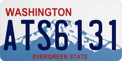 WA license plate ATS6131