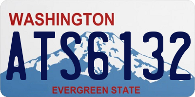 WA license plate ATS6132