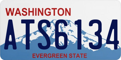 WA license plate ATS6134