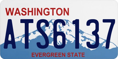 WA license plate ATS6137