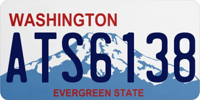 WA license plate ATS6138