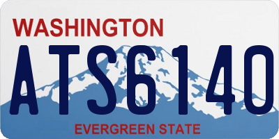 WA license plate ATS6140