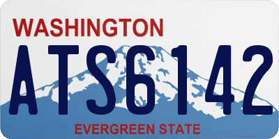 WA license plate ATS6142