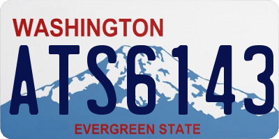 WA license plate ATS6143