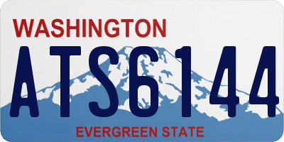 WA license plate ATS6144
