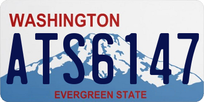 WA license plate ATS6147