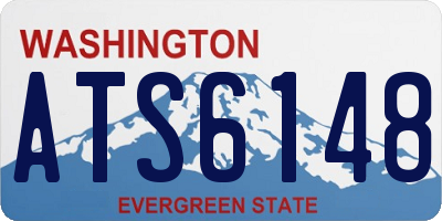 WA license plate ATS6148