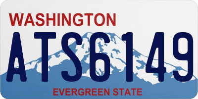 WA license plate ATS6149
