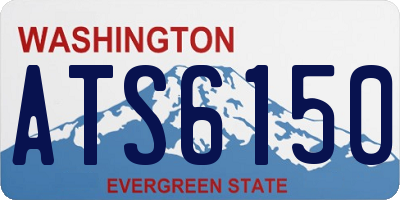 WA license plate ATS6150