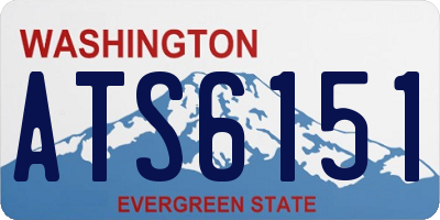 WA license plate ATS6151