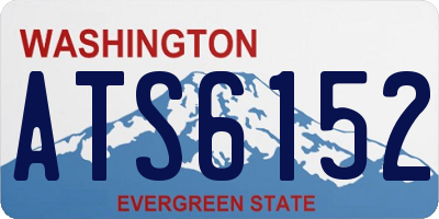 WA license plate ATS6152