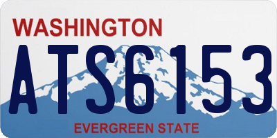 WA license plate ATS6153