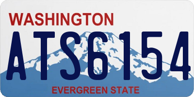 WA license plate ATS6154