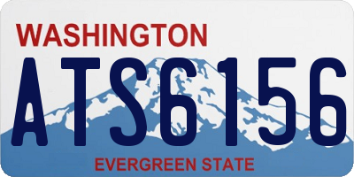 WA license plate ATS6156