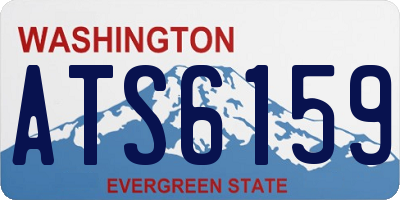 WA license plate ATS6159