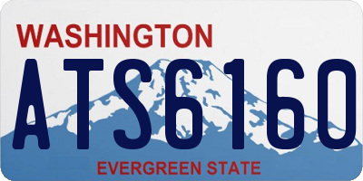 WA license plate ATS6160