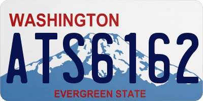 WA license plate ATS6162