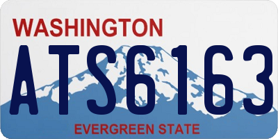 WA license plate ATS6163