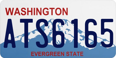 WA license plate ATS6165