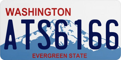 WA license plate ATS6166