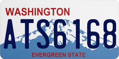 WA license plate ATS6168