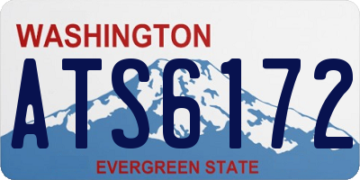WA license plate ATS6172