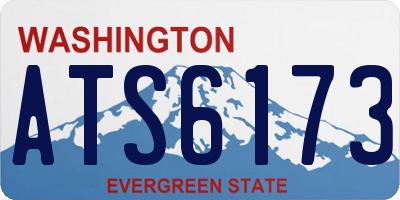 WA license plate ATS6173