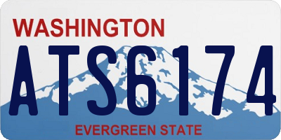 WA license plate ATS6174